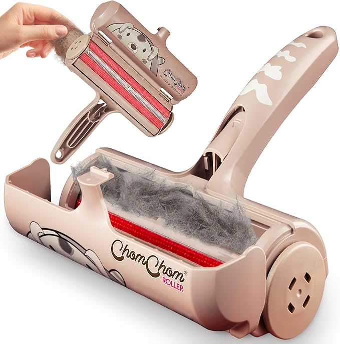 ChomChom Roller Pet Hair Remover - Reusable Dog and Cat Lint Rollers for Furniture, Couch, Car, and Clothes - Limited Dog Edition﻿-Mewly Pet