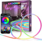 100FT LED Neon Rope Lights, Flexible Led Rope Lights Control with App/Remote, IP67 Outdoor RGB Color Changing Led Neon Lights Waterproof, Music Sync Led Strip Neon Lights for Bedroom Decor