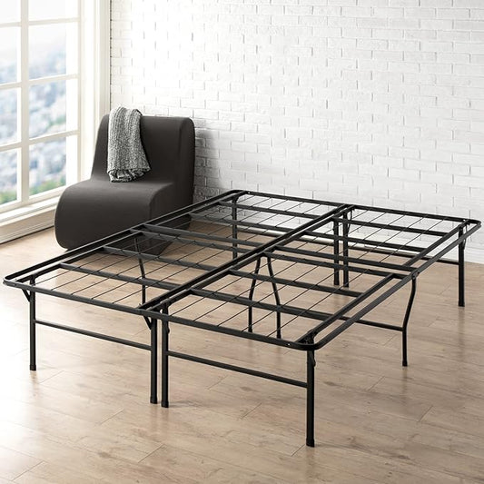 Best Price Mattress 18 Inch Metal Platform Beds w/Heavy Duty Steel Slat Mattress Foundation (No Box Spring Needed)