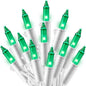 Joiedomi Christmas String Lights Indoor,100 Count Mini Green Light,21.4 FT Lighting Decor for Patio Dorm Classroom Bedroom Holiday Wedding Party Garland Birthday Festival,White Wire
