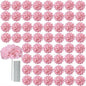 AVIVIHO 65pcs Fake Flowers Pink Hydrangea Artificial Flowers Bulk Realistic Hydrangeas Silk Flowers with Stems for Party,Home,Weddings,Table,Florals DIY Project,Arch Backdrop Decoration