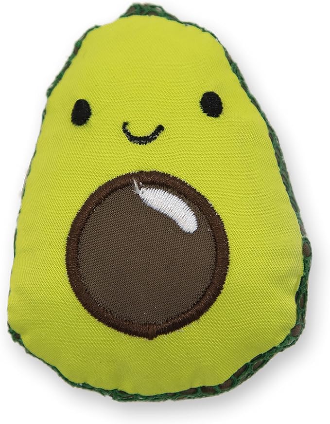 Catstages Lil' Avocato Cat Toy, Interactive Plush Avocado with Catnip, Kicker & Chew Toy for Indoor Cats, Encourages Active Play, Mental Stimulation, Dental Health, and Solo Fun, Green-Mewly Pet