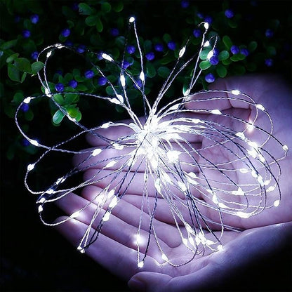 WATERGLIDE 12 Pack Fairy Lights Battery Operated (Included), 7 ft 20 LED Mini String Lights, Waterproof Silver Wire Firefly Starry Lights for DIY Wedding Christmas Party Mason Jars Decor, Cool White
