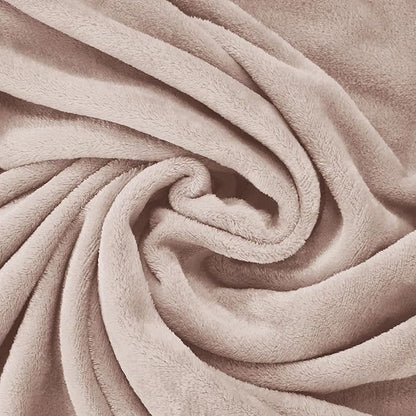 Exclusivo Mezcla Extra Large Fleece Throw Blanket for Couch, Sofa, 300GSM Super Soft and Warm Blankets, Camel Throw All Season Use, Cozy, Plush, Lightweight, 50x70 Inches