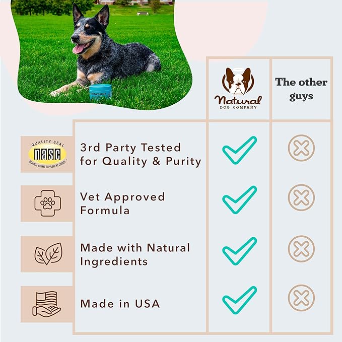 Natural Dog Company 25 in 1 Multivitamin Chews (180 Pcs) Dog Vitamins & Supplements, Peanut Butter & Bacon Flavor, Dogs, Supports Immune System, Antioxidant, Vitaminas para Perros, Multi Dog Families-Mewly Pet