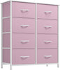 YITAHOME Black Dresser & Chest of Drawers, Tall Storage Tower with 8 Drawers, Storage Drawer Organizer for Closet, Living Room