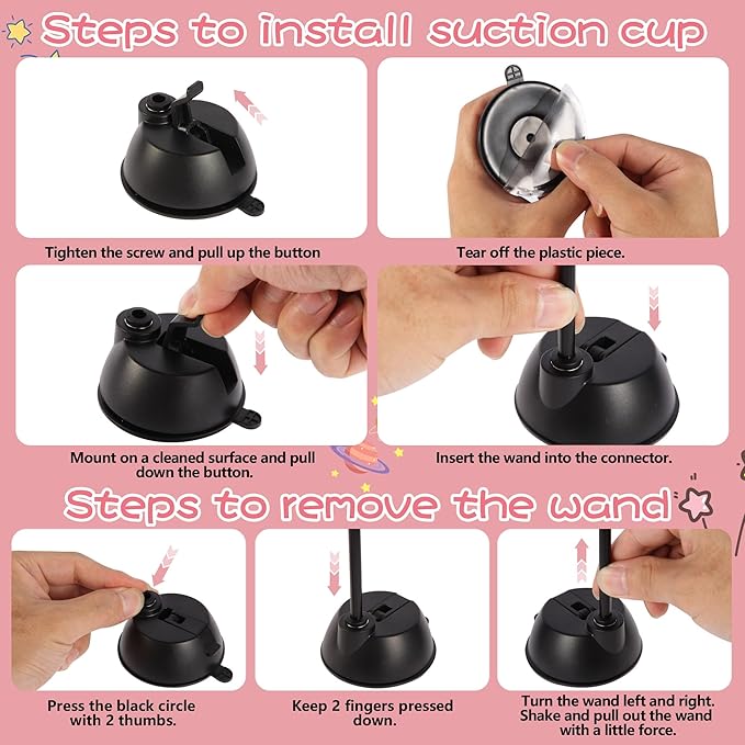 Interactive Bird Simulation Cat Toy Set,Cat Wand Toys,Wand Self-Holding Suction Cups Base,Include Detachable 6 Pcs Replacements Feathers Toys-Mewly Pet