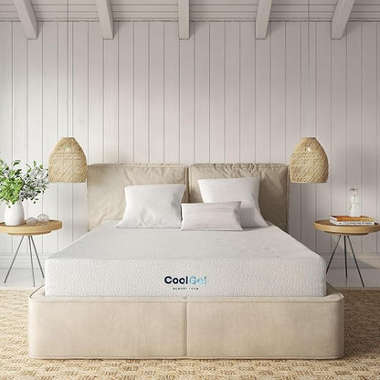 Cool Gel 8 Inch Full Size Mattress Memory Foam Medium Firm, Gel Memory Foam Mattress Full Matress Cooling, Made in the USA, 8" Depth with Pressure Relief, CertiPUR-US Certified No Fiberglass, Bed