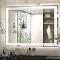 Keonjinn Large Bathroom Mirror with Light, 48 x 36 Inch LED Mirror for Bathoom, Frontlit Only, HD Tempered Glass, UL-Listed LED Driver, Anti-Fog, Dimmale 6000K, Easy Installation(Horizontal/Vertical)