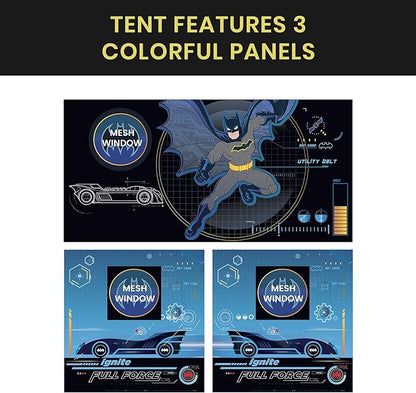 Batman Loft Bed Tent - Curtain Set for Low Twin Loft (Bed Sold Separately) by Delta Children (Pack of 10)