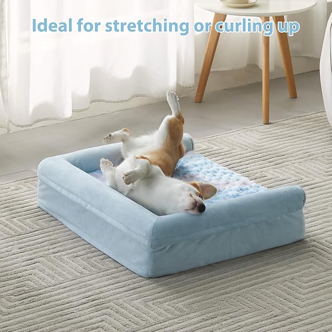 BFPETHOME Dog Beds for Large Dogs, Orthopedic Dog Bed for Medium Large Dogs,Big Waterproof Couch Pet Bed with Removable Washable Cover-Mewly Pet