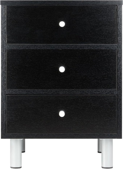 Winsome Daniel Accent Table, 15.75"W x 16.61"D x 22"H, Black