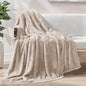 Exclusivo Mezcla Plush Fuzzy Fleece Throw Blanket Extra Large, Super Soft, Fluffy and Warm Blankets for Couch, Bed, Suitable for All Seasons (50x70 Inches, Camel)