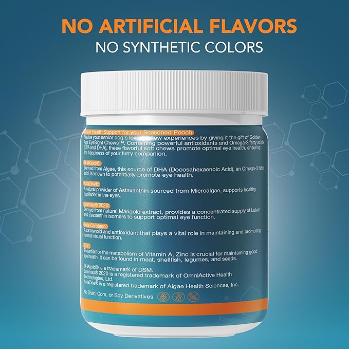 NOVEHA 180 Soft Chews for Dogs – with Lutein, Astaxanthin & Omega-3 from Fish Oil – Support for Overall Wellness – Made in USA – Chicken Flavor – 90 Chews x 2 Pack-Mewly Pet