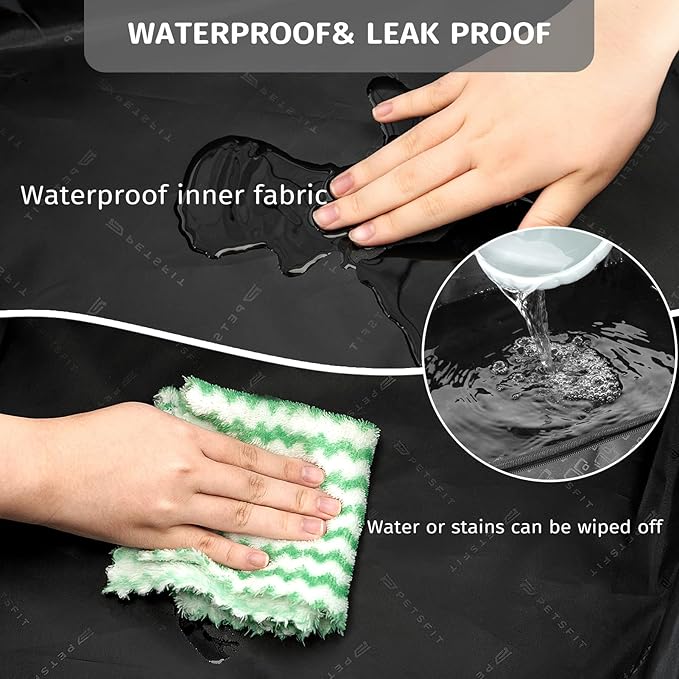 PETSFIT Portable Litter Box - Leak-Proof, Travel Litter Box with Lid, Collapsible Litter Boxes Perfect for Hotel/Lawn/Car Travel-Mewly Pet