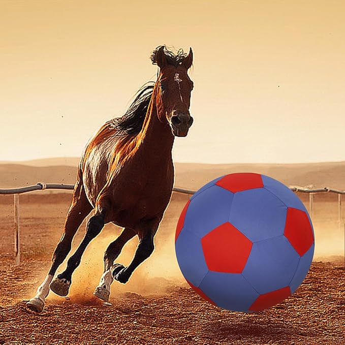 Herding Ball for Horse Ball & Cover 40" Large for Play Herding Ball Horse Toys for Horse (Blue & Red)-Mewly Pet