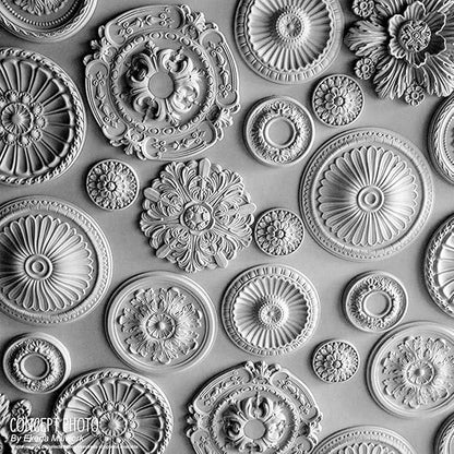 Ekena Millwork Bradford Ceiling Medallion, Pot of Cream