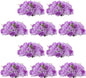 NUPTIO Flower Balls for Centerpieces Wedding: 10 Pcs 14.2 inch Diameter Artificial Flower Ball Arrangement Bouquet Centerpiece for Tables - Light Purple Fake Rose Flowers for Wedding Decor