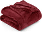 Utopia Bedding Fleece Blanket King Size Burgundy 300GSM Luxury Anti-Static Fuzzy Soft Microfiber Bed Blanket (90x102 Inch)