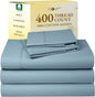 California Design Den Split King Sheets Sets for Adjustable Bed - Soft 400 Thread Count Sateen, Natural 100% Cotton Sheets with Deep Pockets, Breathable, Cooling and Durable Bedding Set - Sky Blue