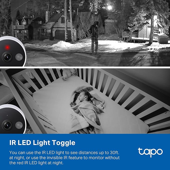 Tapo by TP-Link 2K QHD Security Camera Indoor/Outdoor, 2024 PCMag Editor's Choice, Color Night Vision, Free Person/Pet/Vehicle Detection, Baby Monitor, Local/Cloud Storage, IP66, Dual-Spotlight(C120)-Mewly Pet