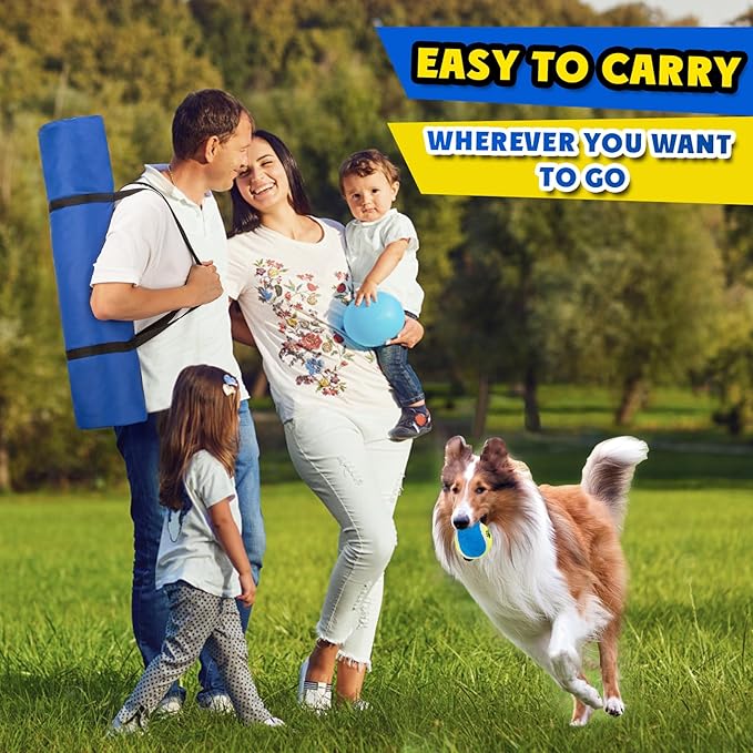 Dog Agility Training Equipment, Dog Agility Course Backyard Set, Pet Outdoor & Indoor Obstacle Course, with Agility Hurdle, Jump Ring, Toy Balls and Storage Bag