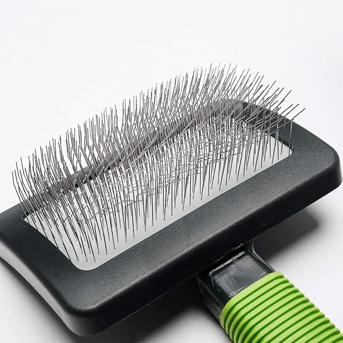 Slicker brush for dogs doodle grooming poodle with long soft pin slicker brush perfect for thick fur dogs fluffy,grooming,shedding.goldendoodle-Mewly Pet