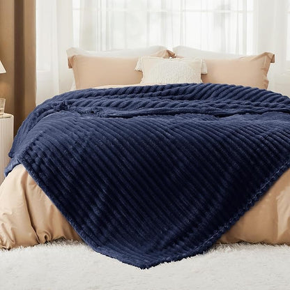 Bedsure GentleSoft Blue California King Size Blanket for Couch - Cozy Soft Blankets for Women, Cute Small Fleece Throws for Girls, Birthday Gifts for Women, 102x96 Inches