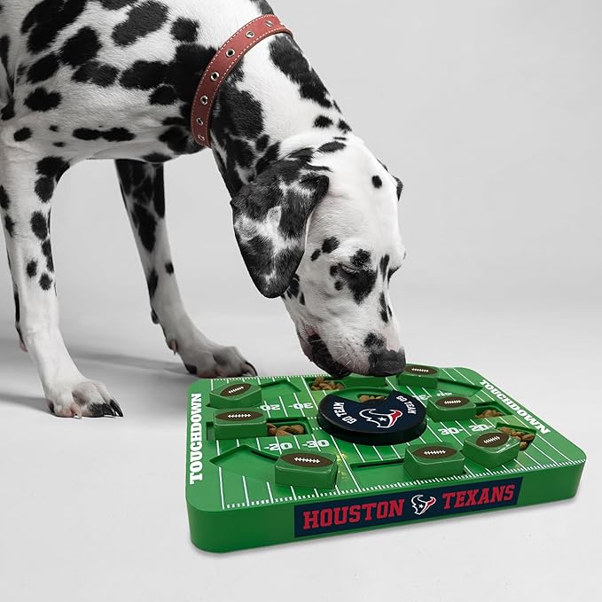Pets First NFL Houston Texans Large Puzzle Toy - Interactive Dog Treat Puzzle, New Size, Slow Feeding Toy-Mewly Pet