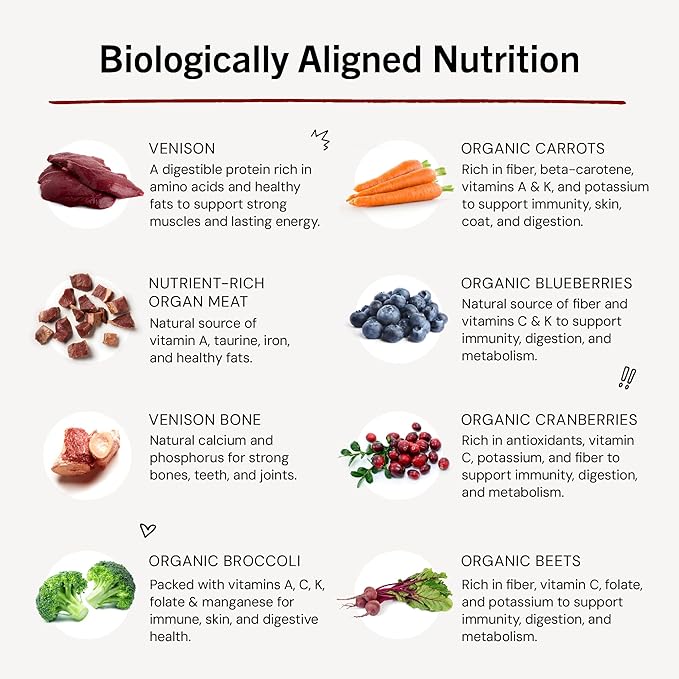 Stella & Chewy's Freeze-Dried Raw Dinner Patties - Venison Blend Recipe - High Protein Grain-Free Puppy & Dog Food - Perfect For Picky Eaters - 5.5 oz-Mewly Pet
