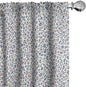 Ambesonne Leopard Print Curtains, Modernized Animal Skin Elements in Pastel Memphis Style Colors Pattern Print, Window Treatments 2 Panel Set for Living Room Bedroom, Pair of - 28" x 63", Grey Black
