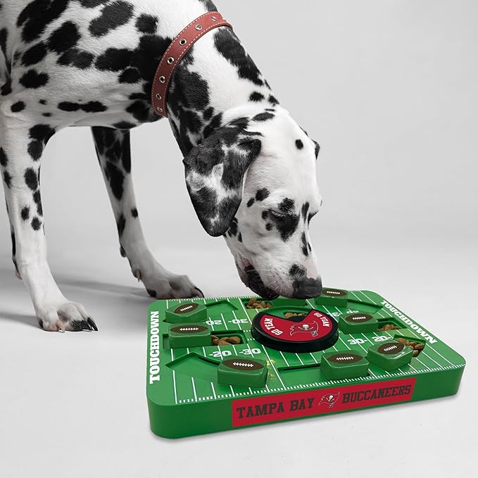 Pets First NFL Tampa Bay Buccaneers Large Puzzle Toy, Dog Puzzle Treat Toy, New Large Size, Interactive Dog Treat Toy, Dog Slow Feeding Toy-Mewly Pet