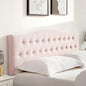 Tufted Upholstered Headboard Twin Size, Sturdy and Durable Solid Wood Bed headboard, Fabric Headboard Adjustable Height from 37” to 51”, Modern Button Diamond Design Head Board, Pink