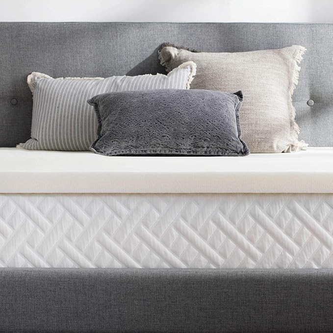 WEEKENDER Mattress Topper, Twin XL, 2 Inch, Ventilated Memory Foam - Ventilated Design - Relieves Pressure