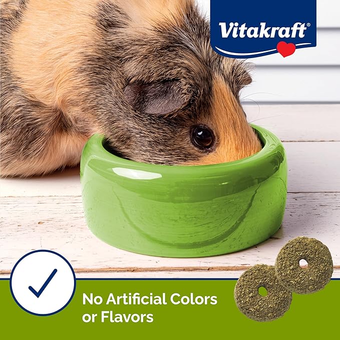 Vitakraft Nibble Rings Small Animal Treats - Crunchy Alfalfa Snack - For Rabbits, Guinea Pigs, Hamsters, and More-Mewly Pet
