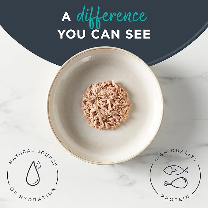 Reveal Natural Wet Cat Food, 24 Count, Grain Free, Limited Ingredient Canned Food for Cats, Tuna Fillet in Broth, 2.47 oz Cans-Mewly Pet