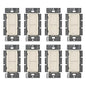 Lutron Caseta Original Smart Switch (Lutron Smart Hub Required), for LED Lights and Fans, 6 Amp, Single-Pole/3-Way, Neutral Required, PD-6ANS-LA-8-Pack, Light Almond, 8 Pack
