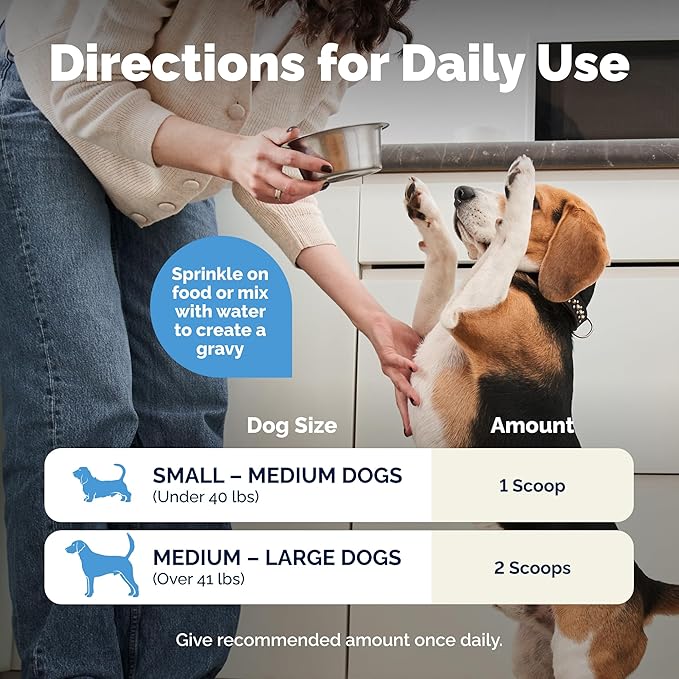 Vetnique Glandex Daily Probiotics for Dogs with Prebiotics to Support Gut Health with Fiber and Digestive Enzymes, Probiotic Chews or Powders (8.5oz Powder, Pork Powder)-Mewly Pet