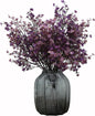 JAKY-Global Babys Breath Fabric Cloth Artificial Flowers 12 Bundle European Fake Silk Plants Farmhouse Decor Wedding Party Decoration Bouquets Real Touch DIY Home Garden (Autumn Purple-12pcs)