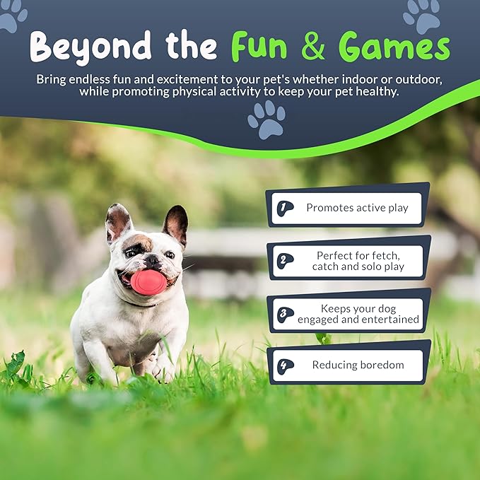 SuperFetch Dog Balls 1.5 Inch - Squeaky Dog Toys for Small Dogs and Puppies - Rubber Balls for Fetch, Training, Teething, Boredom and Solo Play - 6 Pack-Mewly Pet