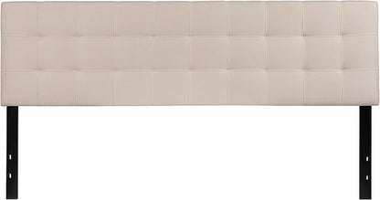 Flash Furniture Bedford Tufted Upholstered King Size Headboard in Beige Fabric