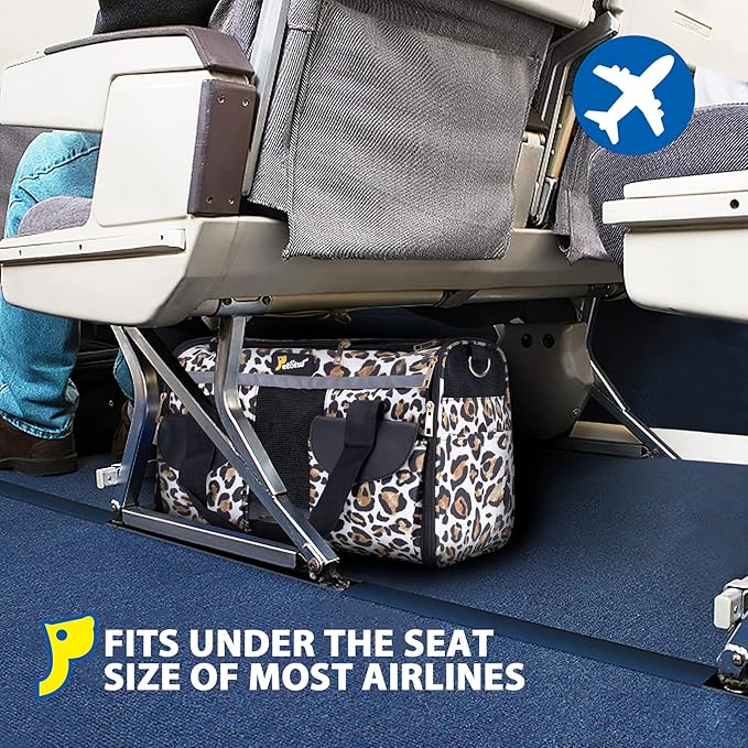 Pet Carrier for Small Dogs and Cats - Soft-Sided Travel Kennel, Portable Foldable Bag (Large)-Mewly Pet