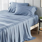 Bedsure Full Size Bed Sheets, Cooling Sheets, Rayon Derived from Bamboo, Breathable & Soft, Deep Pocket Up to 16 Inches, Hotel Luxury Silky Bedding for Hot Sleepers, Dusty Blue