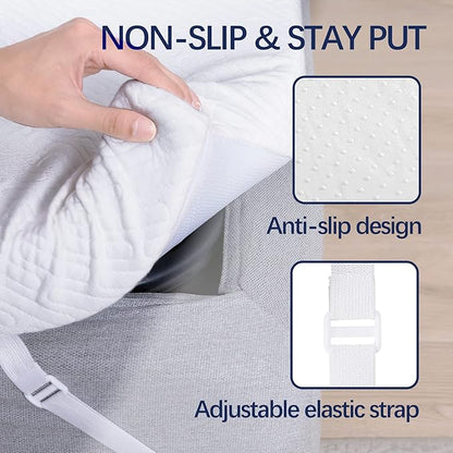 VALUXE 3 Inch Gel Memory Foam Mattress Topper California King Size High Density Cooling Pad Pressure Relief Bed Topper (with Removable & Washable Bamboo Cover)