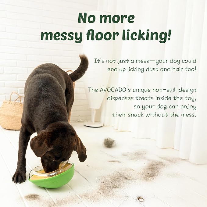 Avocado Non-Spill Treat Dispensing Wobble Toys for Dogs-Mewly Pet