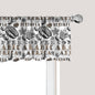 Ambesonne Modern Window Valance, Coffee Beans with Ornamental Words Ethiopians Pattern, Curtain Valance for Kitchen Bedroom Decor with Rod Pocket, 42" x 18", Sand Brown Black