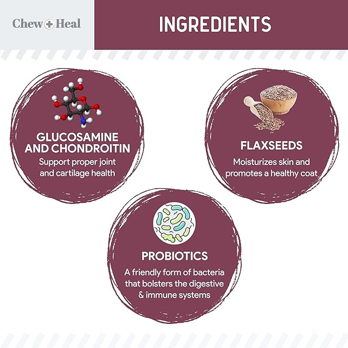 12-in-1 Multivitamin for Senior Dogs - 120 Senior Dog Vitamin and Supplement Soft Chews for Hip and Joint - Advanced Formula with Glucosamine, Omega 3,6,9, Vitamins, Probiotics - Made in The USA-Mewly Pet