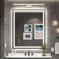 30x36 Inch Led Mirror for Bathroom with Front Light and Backlit, Dimmable Anti Fog Wall Bathroom Mirror with Led Lights, Water Proof, Decor Vanity Mirror