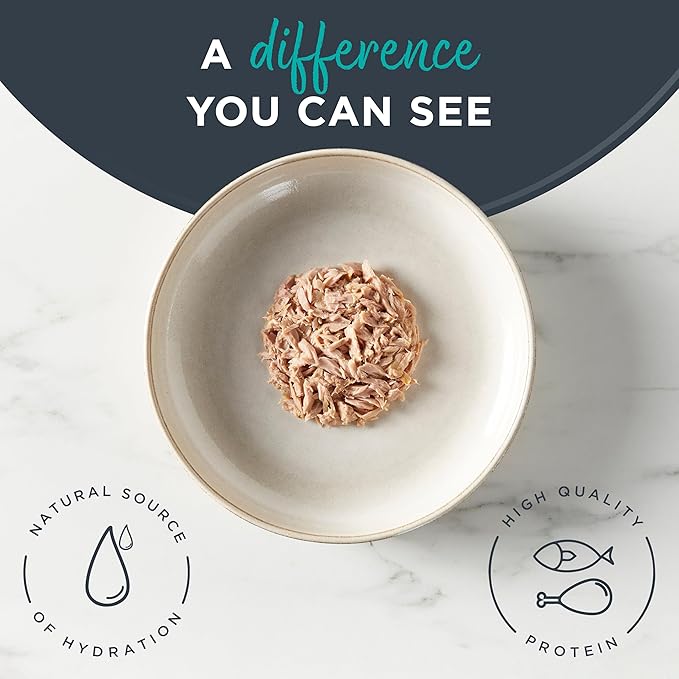 Reveal Natural Wet Cat Food, 12 Count, Grain Free, Limited Ingredient Canned Food for Cats, Tuna Fillet in Broth, 5.5 oz Cans-Mewly Pet