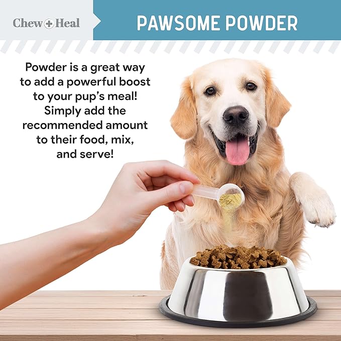 12-in-1 Multivitamin Powder for Dogs - 14 oz of Puppy and Senior Dog Vitamins and Supplements - Advanced Formula with Glucosamine, Omega 3,6,9, Vitamins, Probiotics, and More - Made in The USA-Mewly Pet